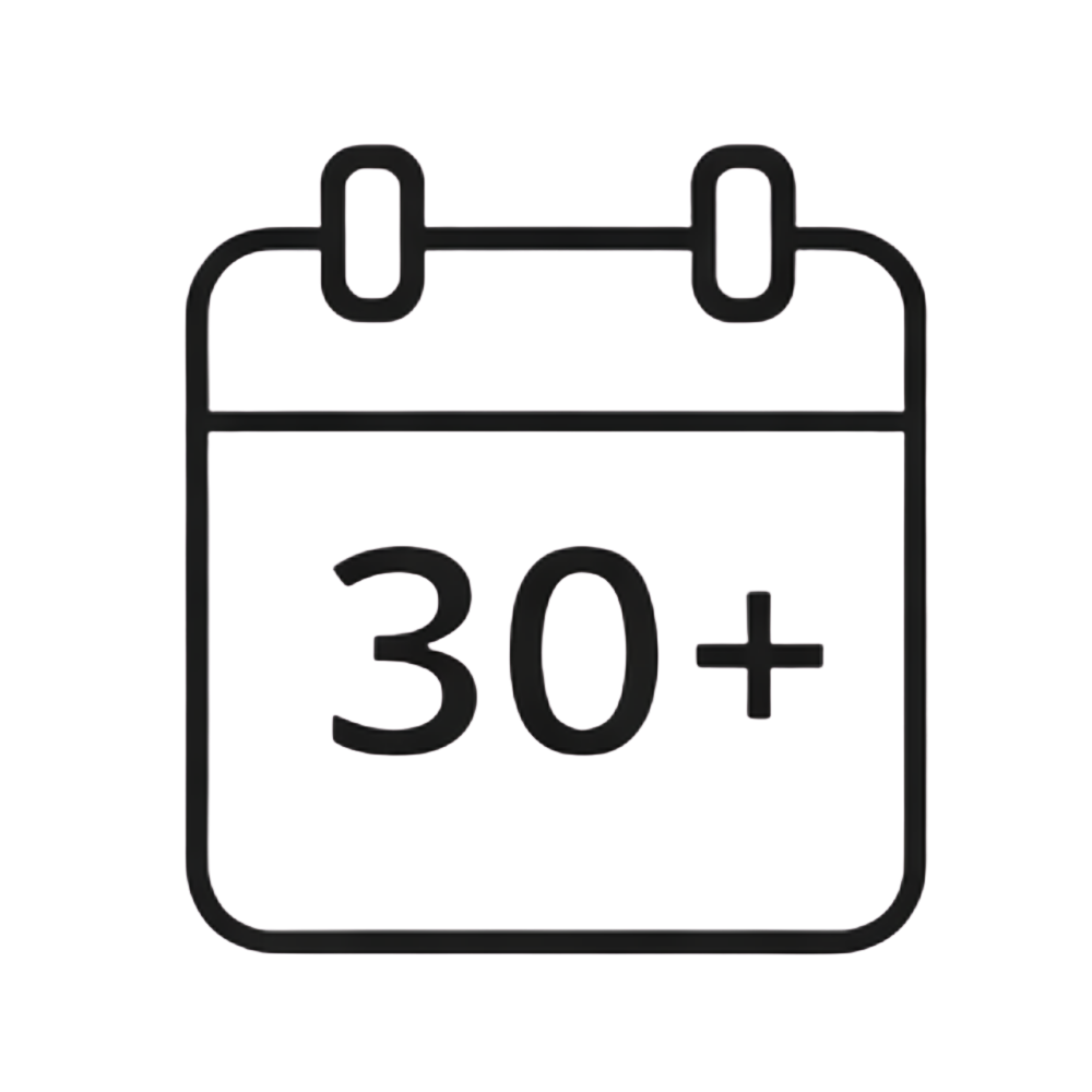 30+ Yıllık Tecrübe