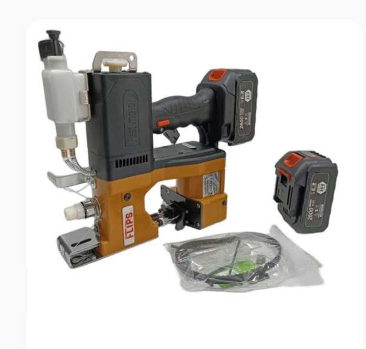 FLİPS ÇİFT BATARYALI ÇUVAL AĞZI DİKİŞ MAKİNASI 